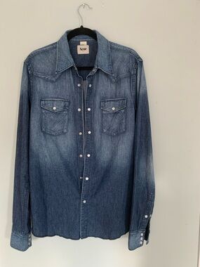 Acne Denim Shirt in Medium Blue
